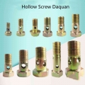 20pcs M6 M8 M10 M12 M14 M16 M18 Hollow Screw Diesel Engine Oil Recyle Return Tubing Hinge Hydraulic Oil Bolt Screw - Nuts &