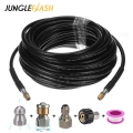 Car Accessories High Pressure Cleaner Hose Car Washer for Karcher Water Cleaning Hose Extension Hose Cord Pipe With 4 Adapter|Wa