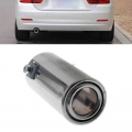 Universal Car Auto Exhaust Muffler Tip Stainless Steel Pipe Chrome Trim Modified Car Rear Tail Throat Liner Accessories|Mufflers