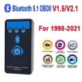 ELM327 V1.5 V2.1 OBD2 Bluetooth 5.1 Car Diagnostic Interface ELM 327 Hardware OBDII Scanner With Switch For Android Code Reader|