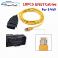 10pcs/lot E-sys For Bmw F-series Icom Enet Cable Esys Coding Cable For Bmw Programming E-sys Icom Coding Hidden Enet Data Tool -