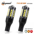 NLpearl 2x Signal Lamp T15 W16W WY16W Led Canbus Car Brake Light 23SMD 3030 Chip W16W Led 921 912 Auto Reverse Backup Lights 12V