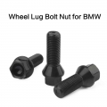 4 pcs car wheel lugs bolts for BMW E90 E91 E92 E93 3 styles Auto universal nuts stud screws M12 x 1.5 M14 x 1.5 M14 x 1.25 black