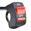 EAFC Universal Motorcycle Handlebar Flameout Switch ON OFF Button for Moto Motor ATV Bike DC12V/10A Black|Motorcycle Switches|