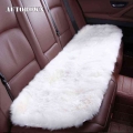 AUTOROWN Car Seat Cover Set Cushion Universal Size Basic Function Natural Sheepskin Long Fur Super Soft Auto Accessories|Automob