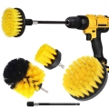 Drill Brush Attachment Set Power Scrubber Wash Cleaning Brushes Tool Kit with Extension for Clean Car Wheel Tire Glass windows|