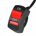 Motorcycle Handlebar Flameout Switch ON OFF Power Button for Moto Motor ATV Bike DC12V/10A Black Universal|Motorcycle Switches|