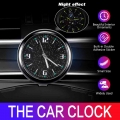 Car Clock Luminous Mini Automobiles Internal Stick On Digital Watch Mechanics Quartz Clocks Auto Ornament Car Accessories Gifts|