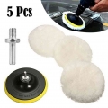 4inch 100mm Polishing Kit Polishing Pad Car Waxing Sponge Disk Wool Wheel Auto Paint Care Polisher Pads Car Gadget| | - Office