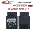 HH OBD ELM327 V1.5 Auto Diagnostic Tool Bluetooth Elm 327 1.5 Code Reader Support All OBD2 Protocols For Android PC Torque|Code