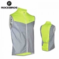 ROCKBROS Cycling Vests Bike Reflective Jacket Sportswear Bike Bicycle Wind Coat Safety Fluorescence Bike Breathable Jersey|bicyc