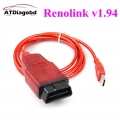 New V1.87 Renolink v1.94 OBD2 Diagnostic Interface For Re nault/D acia Vehicles ECU Programmer Airbag/Key Coding Multi Function