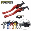 SEMSPEED 3D Rhombus Short Parking Brake Levers For HONDA PCX 150 125 PCX125 PCX150 Motorcycle Brake Clutch Automatic Lock Levers