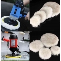 1 Pcs Wool Pads Waxing Polishing Buffing Pad Wheel Car Auto Car Paint Care Polisher Pads 4/5/7inch - Sponges, Cloths & Brush