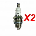 2pcs/lot Spark Plug L7T FOR 2 STROKE ATV MINI SUPER POCKET BIKE Trimmer Mower 47CC 49CC 50CC|spark plug l7t|l7t spa