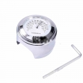 1Pc 26mm / 1" Universal Chrome Waterproof 7/8 Motorcycle Handlebar Mount Temp Thermometer For Harley|Instruments| - Offi