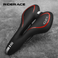 Bike Saddle Gel Mtb Mountain Road Cycling Seat For Men Women Pu Leather Silicone Comfortable Soft Shockproof Bicycle Cushion - B