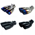 2021 New Stainless Steel Car Exhaust Pipe Muffler Tail Rear Pipe Double Outlet Tailpipe - Mufflers - ebikpro.com