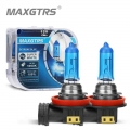 2x Super Bright Halogen Bulbs H1 H4 H7 H8 H11 9005 Hb3 9006 Hb4 100w 12v 5000k Car Headlight Fog Lights Driving Lamp White - Car