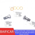 Baificar Turbo Charger Oil Return Lubrication Pipe End Screw Gasket Set For Peugeot 207 208 3008 308 508 RCZ Citroen C4 C5 DS|T