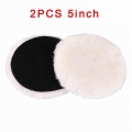 2pcs 5/6/7 Inch Wool Buffing Polishing Pads Bonnets Sanding On Car Buffer New And High Quality|Polishing & Grinding Materi