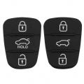 3 Button Remote Key Fob Case Silicone Pad Replacement For Hyundai I10 I20 I30 Ix35 For Kia K2 K5 Rio Sportage Flip Key - Car Key