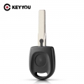 Keyyou Uncut Hu66 Hu49 Blade Car Key Blank Case For Vw Volkswagen Passat B5 Voayage Golf Jetta Polo Transponder Chip Key Shell -