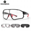 Rockbros Photochromic Cycling Glasses Bike Bicycle Glasses Sports Men's Sunglasses Mtb Road Cycling Eyewear Protection Goggl