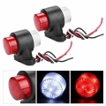 2Pcs 12V 24V LED Side Marker Light Signal Indicator Lamp for Trailer Truck Red White LED Color|Truck Light System| - Officemat