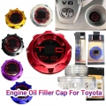 1pcs Racing Engine Oil Filler Cap Aluminum Oil Tank Cover For Trd Toyota - Tank Covers - ebikpro.com
