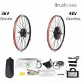 Ebike Conversion Hub Motor Wheel Kit 20 24 26 28 29 Inch 700c 36v 250w 48v 1000w 1500w Electric Bike Front Rear Motor Wheel - El