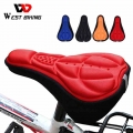 Bicycle Saddle Cycling Seat Cover Cushion 3D Breathable Bike Mountain Cycle Accessories Thickene Sponge Pad for Outdoor, Racing|