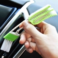 2 In 1 Car Air Conditioner Vent Slit Paint Cleaner Spot Rust Spot Remover Brush Dusting Blinds Keyboard Cleaning Car Wash Brush