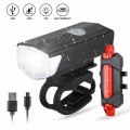 Bike Bicycle Light USB LED Rechargeable Set Mountain Front Back Headlight Lamp Flashlight 2021 Dropship|Bicycle Light| - Offic