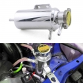 350ml Aluminum Car Overflow Catch Tank Cooler Coolant Reservoir Kit Universal Expansion Tank Silver Auto Accesories - Radiators