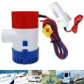 1100GPH 12/24V Electric Marine Submersible Bilge Sump Water Pump With Switch For Boat Automatic Control Switch Combination Set|M