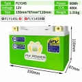 FLY14S Motorcycle 12V LiFePO4 Engine Start Battery CCA 480A 96Wh Lithium iron Phosphate Scooter Batteries BMS 12V YTZ14S GTZ14S|