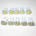 10pcs T10 Led W5w Car Boot Light Parking Light 8smd 1210 Led W5w Motorcycle Lamp 192 168 Wedge Indicator Lamps Door Light Dc 12v