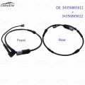 Front + Rear Brake Pad Wear Sensor for BMW MINI F54 F55 F56 Cooper OE 34356865611 + 34356865612 Brake Induction Wire Replacement