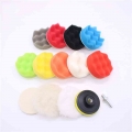 14pcs Car Polishing Waxing Sponge Wheel Polishing Disc Kit Set 3inch M10 Sponge Disc Pad For Car Polisher Polishing Buffing Auto