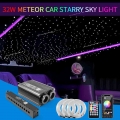 32w Meteor Led Car Starry Sky Light Roof Star Night Lights Auto Interior Stars Ceiling Lamp Fiber Optic Light Car Accessories -