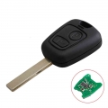 2 Buttons Remote Control Car Key Slotted Remote Control For Peugeot 307 433mhz With Pcf7961 Transponder Chip - Car Key - Officem