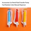 1pc Random Color Manual Dispenser Lightweight Car Fluid Transfer Pump Lubricant Liquid Oil Change Siphon Suction Fuel Petrol|Oil