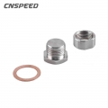 O2 Oxygen Sensor Stainless Steel Weld On Bung & Plug Wideband Nut & Cap Kit Set - Nuts & Bolts - ebikpro.com