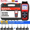 Autel Tpms Ts508 Scanner With 8 Pieces Sensor Kit, Mx-sensor 433mhz /315hhz Tire Professional Tpms Tool Sensor Program Service -