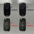 For Volkswagen Smart Remote Car Key Shell Golf Jetta Passat MK6 TIGUAN POLO Beetle CC SEAT Skoda 2/3 Buttons case Accessories|Ca