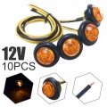 10pcs Car External Lights LED 12V Auto Bus Truck Wagons Side Marker Indicator Trailer Rear Side Lamp Accessories|Truck Light Sys