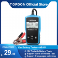 Car Battery Tester Topdon Ab101 12v Voltage Battery Test 2000cca Auto Charger Analyzer Car Cranking Charging Circut Tester - Car