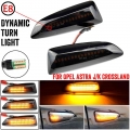 For Opel For Vauxhall Astra J K Crossland X Grandland Insignia B Zafira C Led Dynamic Turn Signal Light Side Marker Lamp - Signa