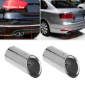 2pcs Stainless steel Exhaust Muffler Pipe For VW Volkswagen Jetta MK6 Golf 6 7 MK7 1.4T Exhaust Systems Mufflers Auto parts|pipe